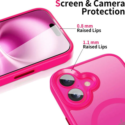 iPhone 16 Hoesje Maat Magsafe Roze