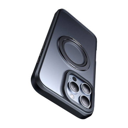 McDodo PC-4932 MagSafe hoesje voor iPhone 16 Pro met standaard (zwart)