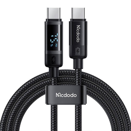 Mcdodo CA-5780 USB-C naar USB-C 60W datakabel 1,2 m (zwart)