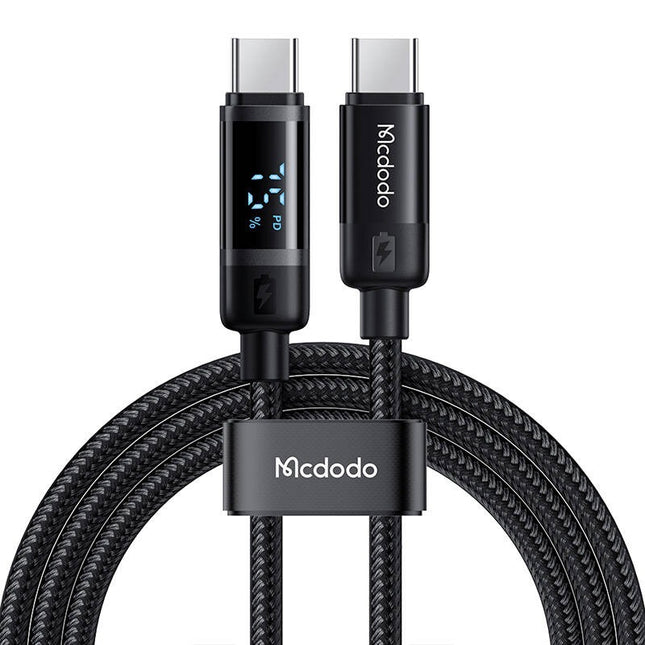 Mcdodo CA-5780 USB-C naar USB-C 60W datakabel 1,2 m (zwart)