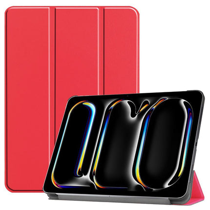Just in Case iPad Pro 13 (M5 2025 / M4 2024) - TriFold Smart Book Case - Red