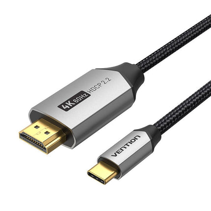 USB-C naar HDMI 2.0-kabel Vention CRBBG 1,5 m, 4K 60Hz (zwart)