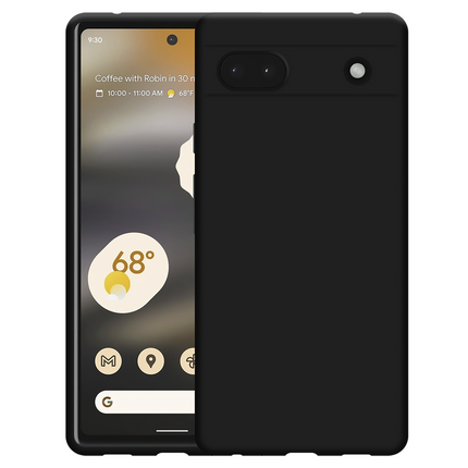 Just in Case Lanyard Case - Google Pixel 6a - Soft TPU Protective Cover with Necklace - Black