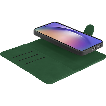 Just in Case PrimeWallet SnapOn Case - Samsung Galaxy A15 (4G/5G) - Detachable PU leather Wallet Case - Green