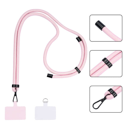 Universele Telefoonkoord - Verstelbare Telefoonketting - Koord voor Telefoon - Fancy Glitter Zalm