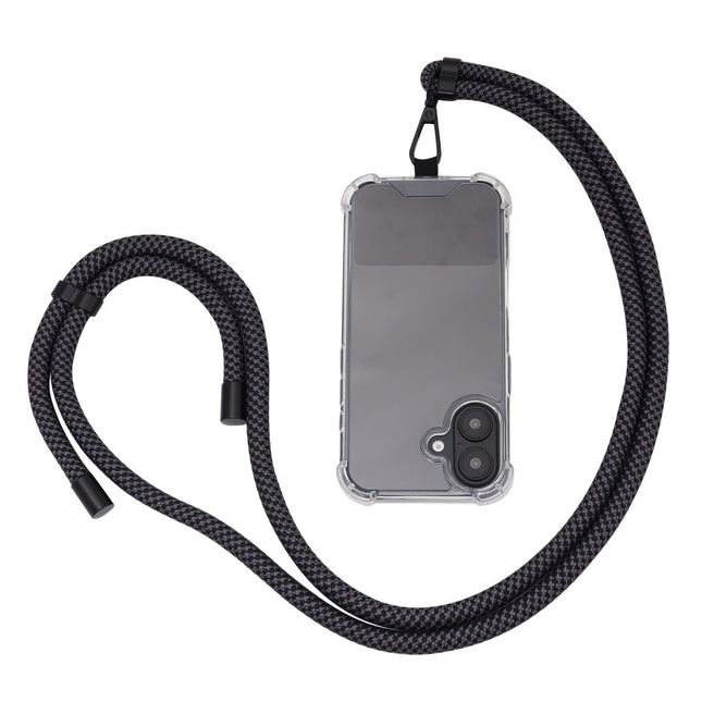 Universele Telefoonkoord - Verstelbare Telefoonketting - Koord voor Telefoon - Carbon