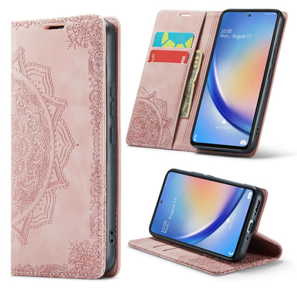 Mandala Design Slim Bookcase - Samsung A54 - Roze