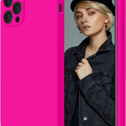 iPhone 12 / 12 Pro hoesje achterkant Silicone Case Fuchsia