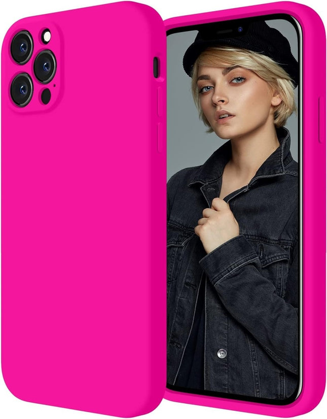 iPhone 12 / 12 Pro hoesje achterkant Silicone Case Fuchsia