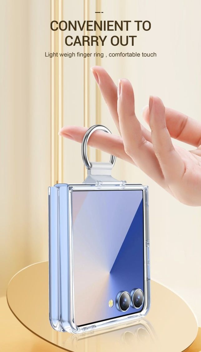 Samsung Z Flip 7 - Hinge Ring Protection Case - Transparant