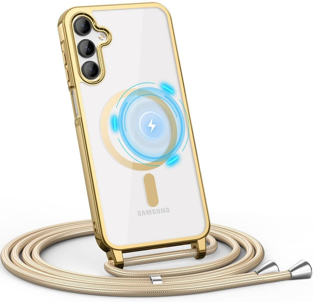 Samsung S25 FE - Magnetic Magsafe Koord Case - Goud