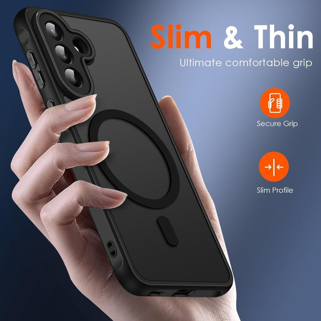 Samsung A37 - Frosted Lens Protection Armor Case - Zwart