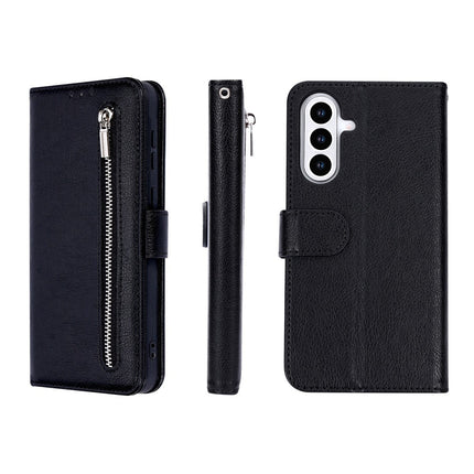 Samsung Galaxy A37 5G Hoesje Bookcase Met Rits - Zwart