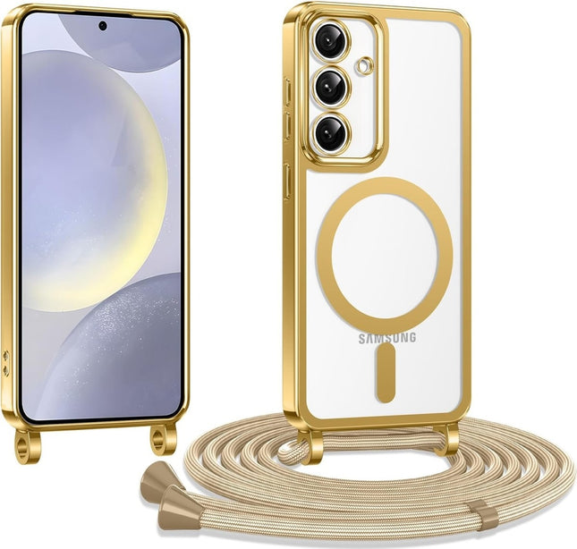 Samsung Galaxy S26 hoesje Magnetic Magsafe Koord Case touw- Goud
