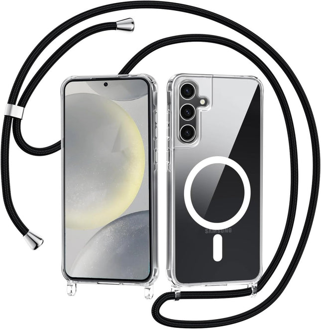 Samsung Galaxy S26 hoesje Magnetic Magsafe Koord Case touw- Transparant
