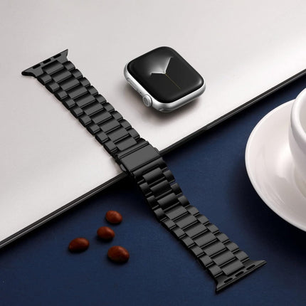 Stainless Steel Metal Strap for Apple Watch 42/44/45/46/49mm - Zwart
