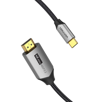 USB-C naar HDMI 2.0-kabel Vention CRBBG 1,5 m, 4K 60Hz (zwart)