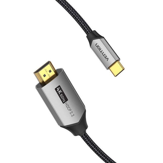 USB-C naar HDMI 2.0-kabel Vention CRBBG 1,5 m, 4K 60Hz (zwart)