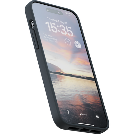 Njord Collections Case iPhone 15 Plus - Suede Comfort+ - Black