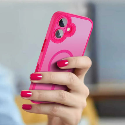 iPhone 16 Hoesje Maat Magsafe Roze