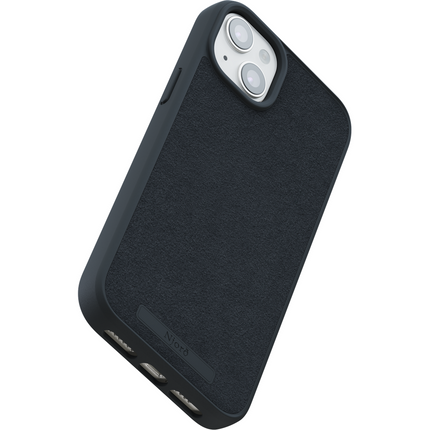 Njord Collections Case iPhone 15 Plus - Suede Comfort+ - Black