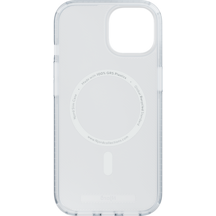 Njord Collections Case iPhone 15 Pro Max - 100% GRS Slim - Qi2 Case - Clear