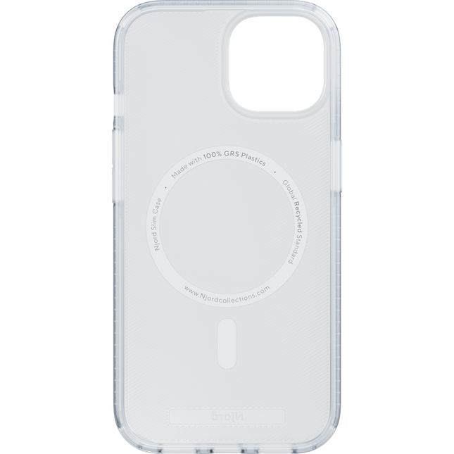 Njord Collections Case iPhone 15 Pro Max - 100% GRS Slim - Qi2 Case - Clear