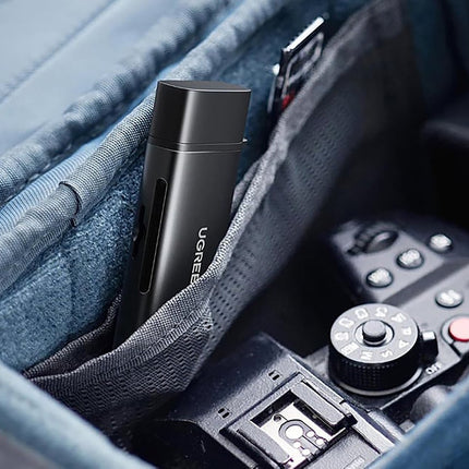 Ugreen 2-in-1 USB-C / USB-A SD 4.0 UHS-II kaartlezer - Zwart