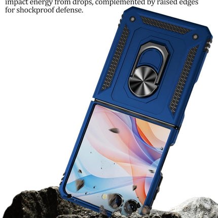 Samsung Z Flip 8 - Kickstand Ring Armor - Blauw