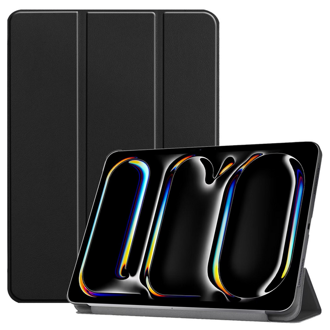 Just in Case iPad Pro 11 (M5 2025 / M4 2024) - TriFold Smart Book Case - Black
