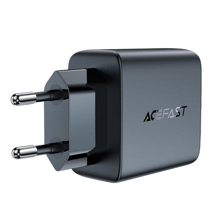 Snellader GaN 35W PD 2x USB C Acefast A49 - zwart