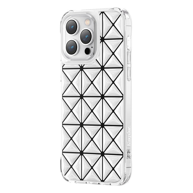 Kingxbar Miya Series hoesje voor iPhone 14 Pro achterkant wit