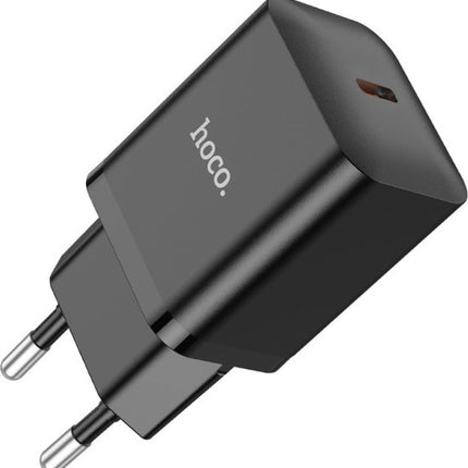 Hoco N27 PD 20W Type C Port Super Fast Charger Set - 3 Meter - Zwart