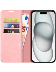 Just in Case iPhone 15 - Magnetic Wallet Case - Pink
