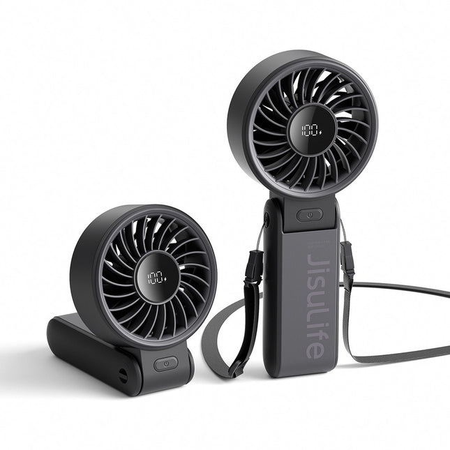 Jisulife Handheld Fan Life7 3600mAh Draagbare USB-ventilator - Zwart