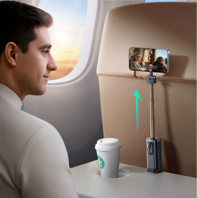 Joyroom JR-ZS509 MagSafe-compatibele selfiestick met Bluetooth - Zwart