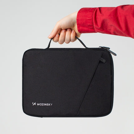 laptoptas met uitschuifbaar handvat - Zwart 11 inch