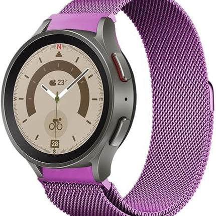 20mm Metal Magnetic Band Compatible With Samsung Watch - Paars