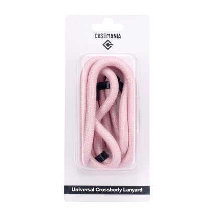 Universele Telefoonkoord - Verstelbare Telefoonketting - Koord voor Telefoon - Fancy Glitter Zalm