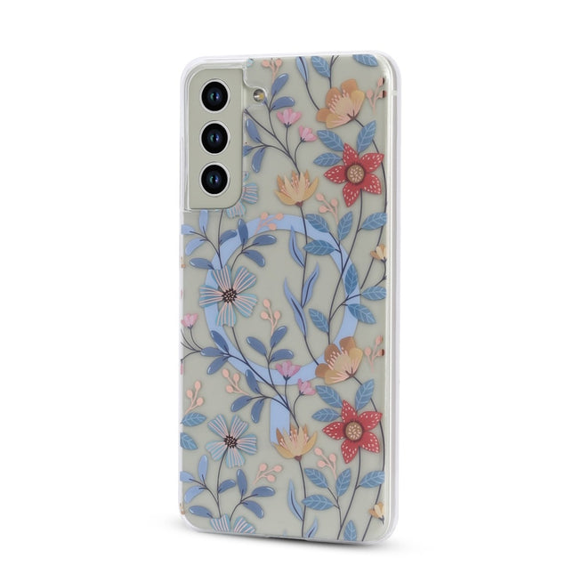 Samsung Galaxy A14 hoesje - Print Backcover -  Floating Flowers MagSafe