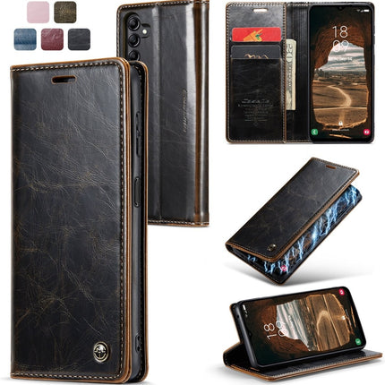 CaseMe Glossy Slim Bookcase - Samsung A53 5G - Bruin