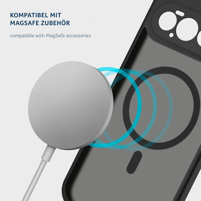 Google Pixel 11 Translucent Matte Skin MagSafe Armor Case - Zwart