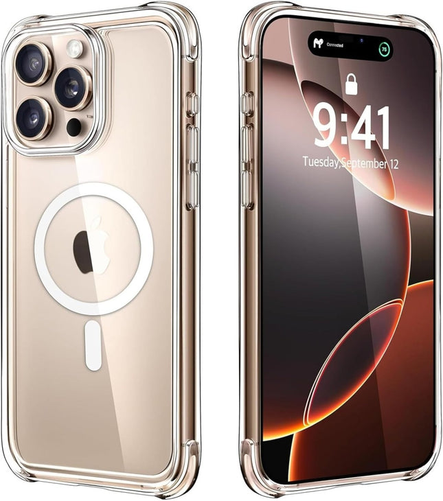 Hoesje Magnetische Case voor iPhone 17 Pro transparant