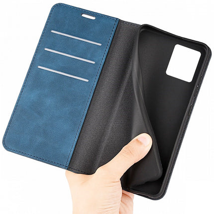 Just in Case Hoesje voor Motorola Edge 30 Ultra – Magnetic Wallet Case – Blauw