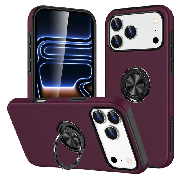 My Choice Anti-Drop Ring Armor - iPhone 18 Pro Max/17 Pro Max - Burgundy