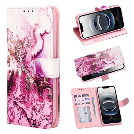 Samsung A52/A52s - Bookcase Print - Marmer Paars