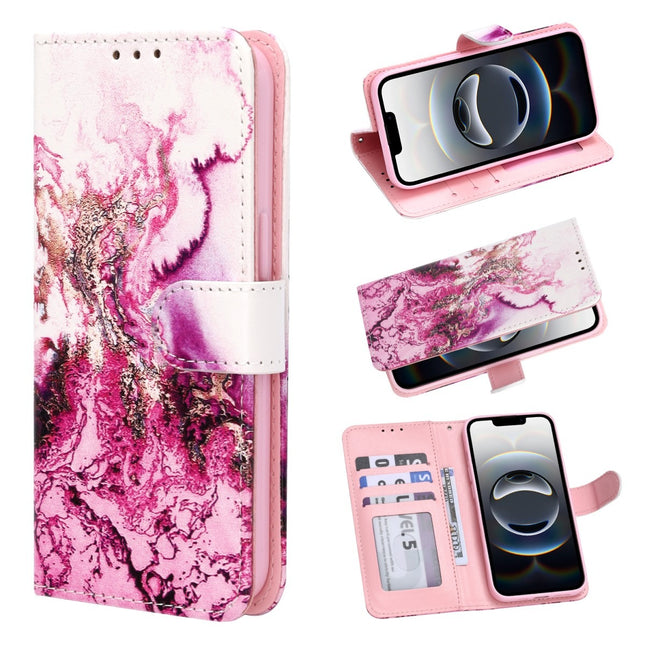 Samsung A52/A52s - Bookcase Print - Marmer Paars