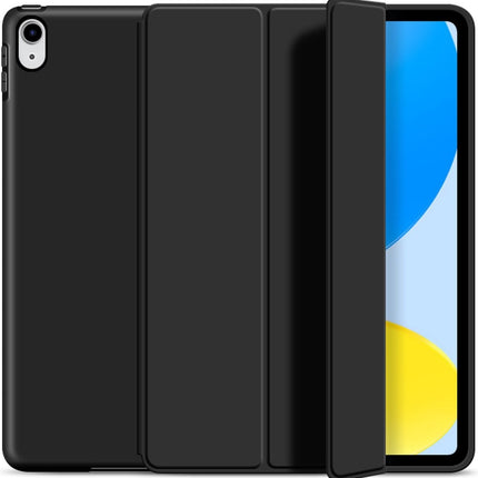 Silicone Smart Cover- iPad A16(2025)/iPad 2022 (10.9 inch 10e Generatie) - Zwart