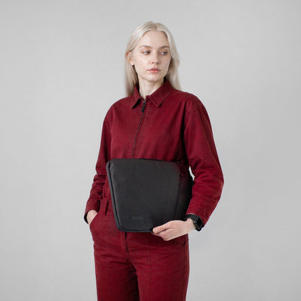 laptoptas voor 13-14 inch laptops met uitschuifbaar handvat - zwart