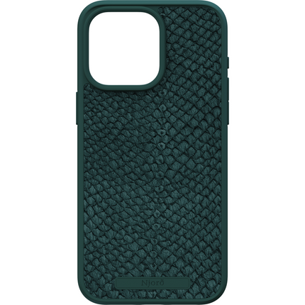 Njord Collections Case iPhone 15 Pro Max - Zalm Leder - Green